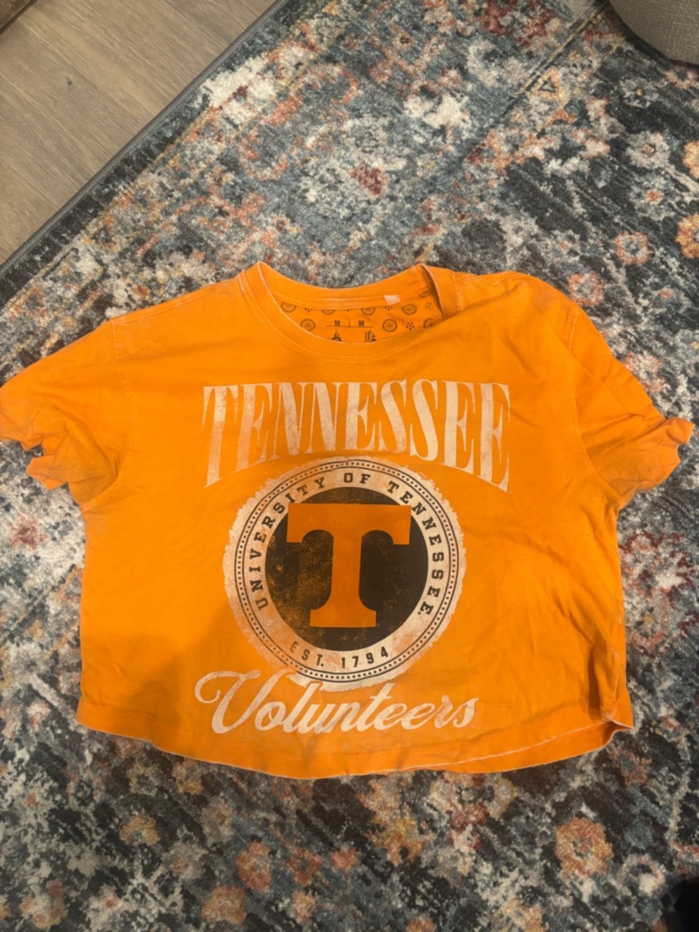 Tennessee Volunteers Orange Short Sleeve Crop Tee